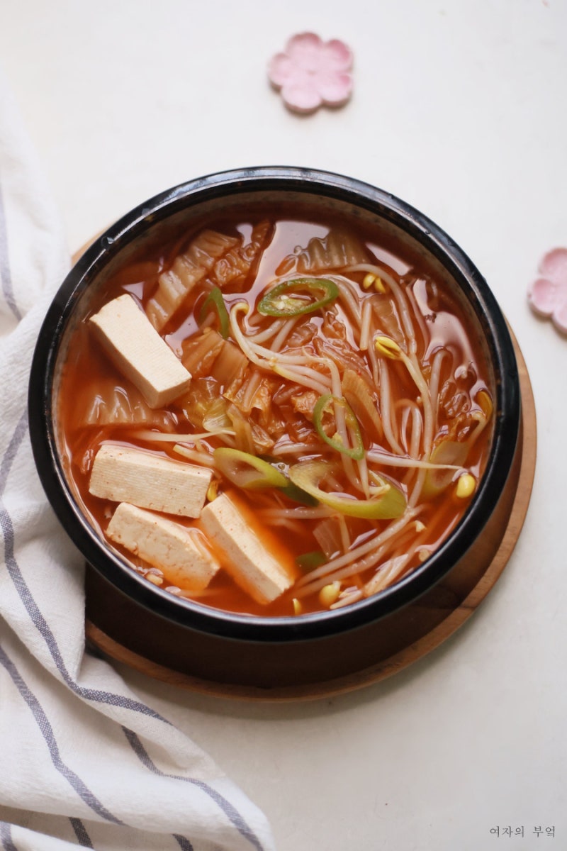 김치콩나물국 레시피 얼큰 콩나물국 끓이는법