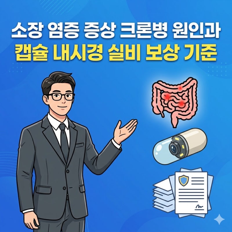 소장 염증 증상 크론병 원인 질환 및 캡슐 내시경 검사비 실비 보상 여부