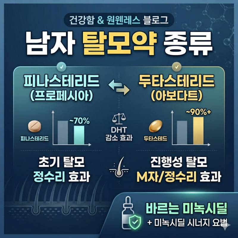 남자 탈모약 종류 총정리! 프로페시아부터 아보다트까지 가격 및 효과 분석