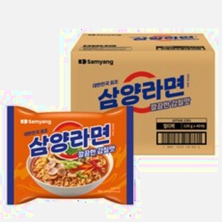  삼양라면 120g 40개 - 부드러운 국물의 정통 액상 스프