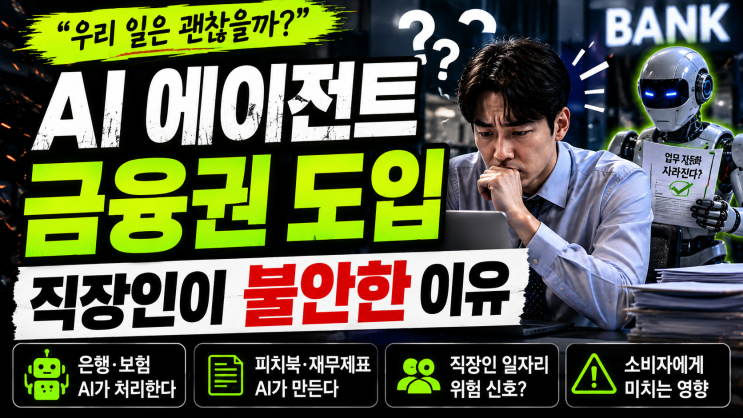 <b>AI 에이전트</b> <b>금융권</b> 도입이 한국 직장인에게 민감한 이유