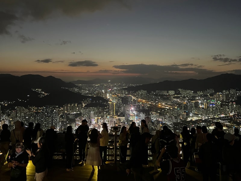부산 황령산 전망대 가는법 주차장 택시 블루뱅카페 화장실 야경 후기