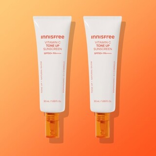  비타민C 피치 톤업 선크림 SPF 50 PA++++ - 잡티 커버까지 한번에