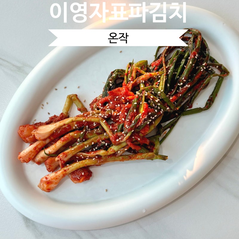 맛있는 파김치 레시피 만든 이영자파김치 온작 후기