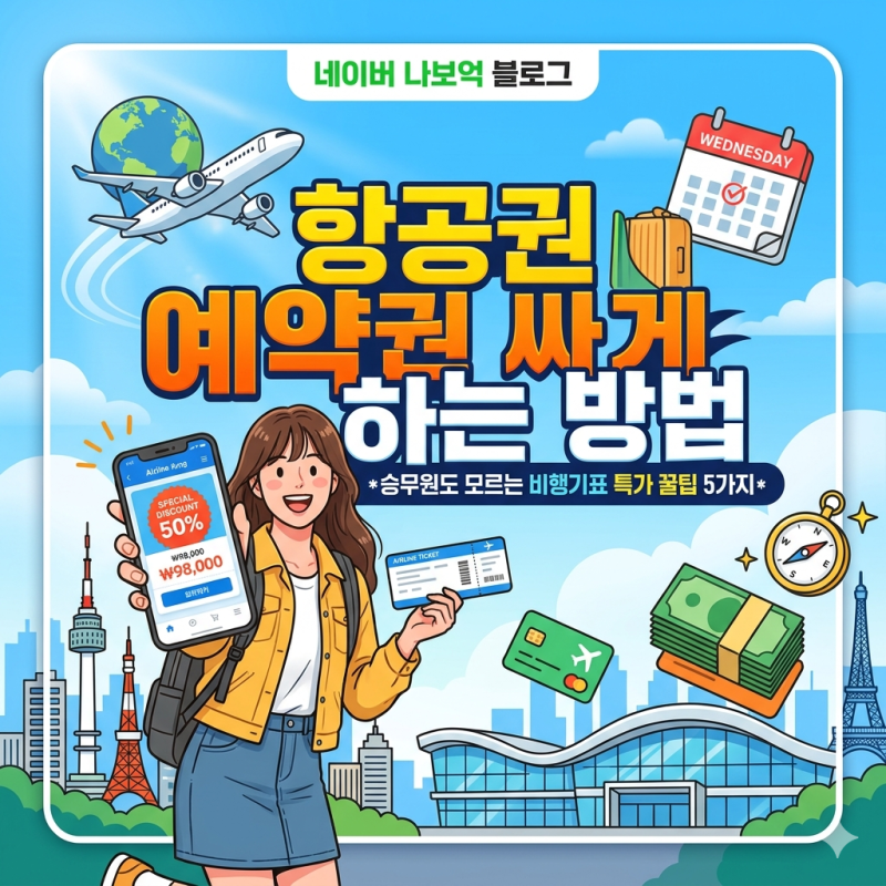 항공권 제일 싸게 사는 법! 승무원도 모르는 비행기표 특가 예약 꿀팁 5가지