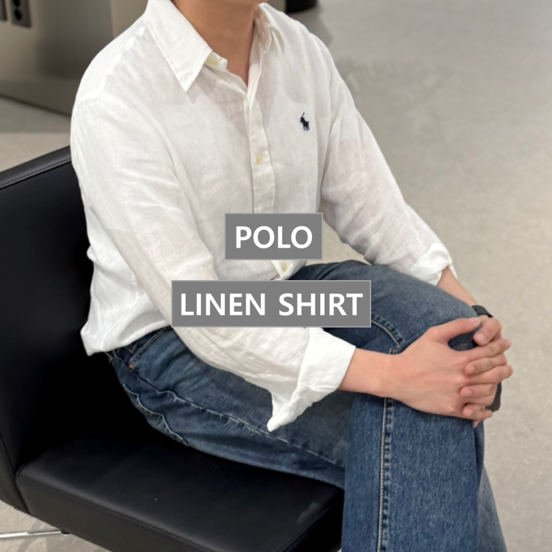 폴로 린넨셔츠 남성 화이트 코디 및 사이즈 후기
