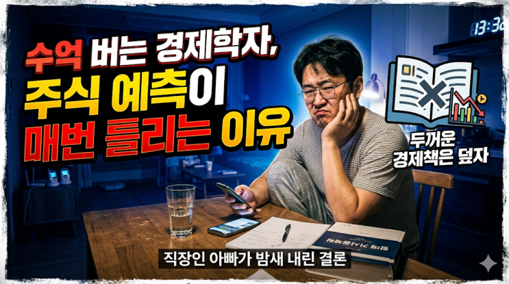  수억 버는 경제학자 주식 예측이 매번 어긋나는 이유, 직장인 아빠가 밤새 내린 결론