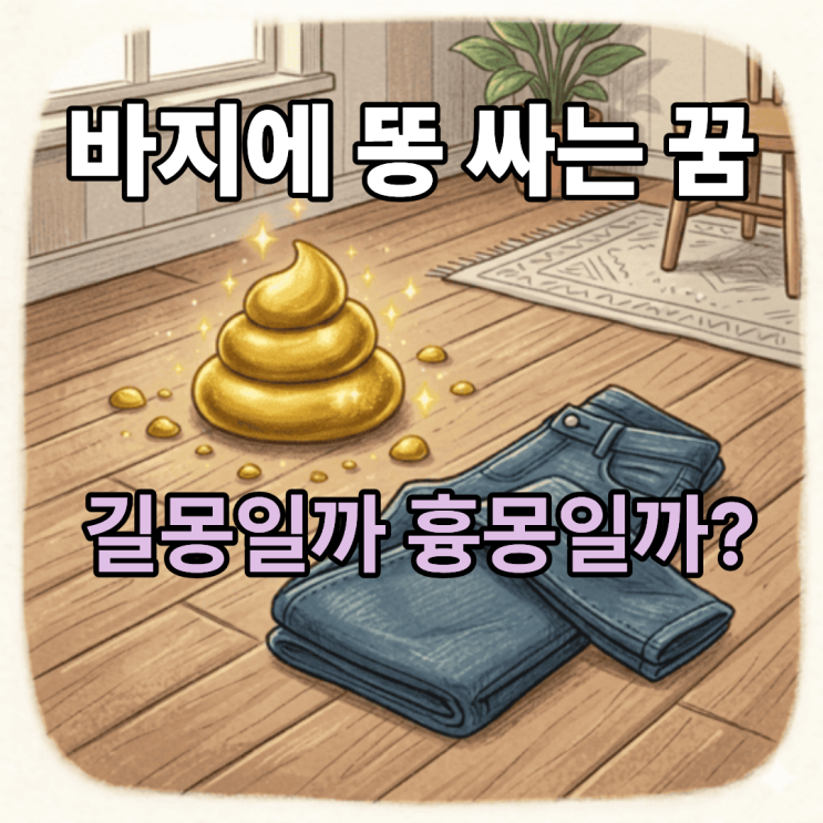  바지에 똥 싸는 꿈  길몽일까 흉몽일까 해몽 총정리