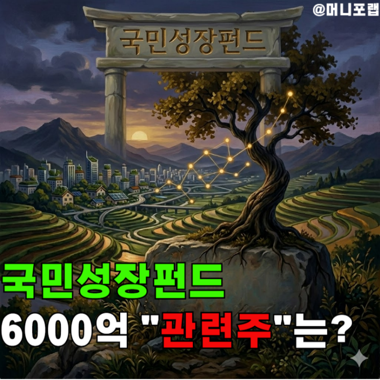  국민성장펀드 출시 10분 완판, 6000억 수혜받을 "관련주"는?