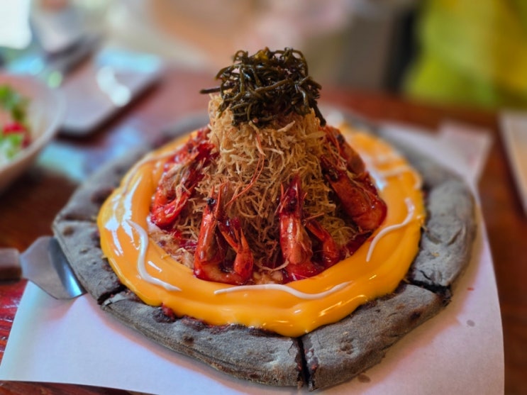  [제주 이색 맛집] 한라수목원 근처 (연동 맛집) '리보스코 화덕피자'ㅣ해녀 톳도우 한라산 용암피자 솔직후기