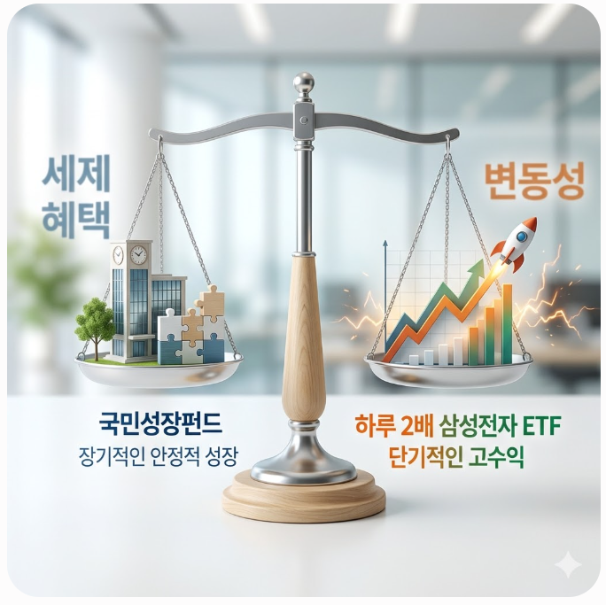  국민성장펀드 vs 하루 2배 삼성전자 ETF 나의 선택은?