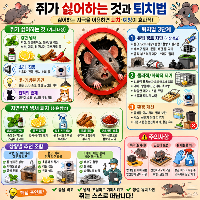 쥐가 싫어하는 것