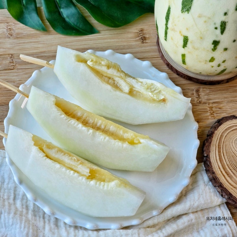 후숙 전후 맛이 완전 달라요! 선이네멜론 백자멜론 후숙, 자르는법