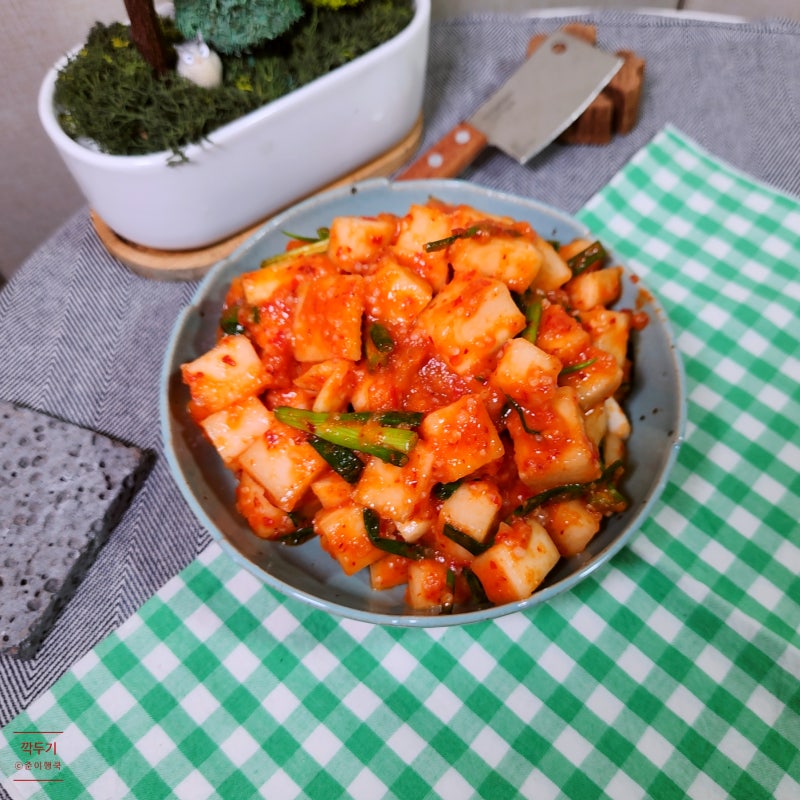 간단 깍두기 맛있게 담그는법 여름 무우 깍두기 레시피
