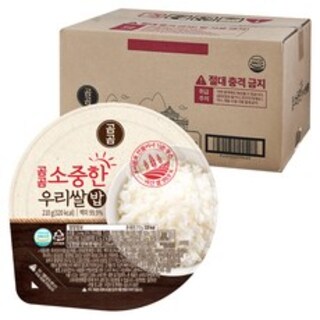  곰곰 소중한 우리쌀밥 210g 36개 - 즉석 밥 한끼 든든한 간편식