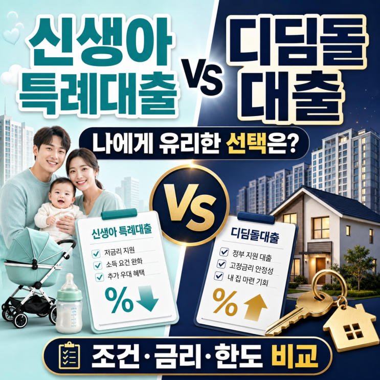  2029년 서울 신축 입주 예정자가 분석한 신생아 특례대출과 디딤돌대출, 나에게 유리한 선택은?