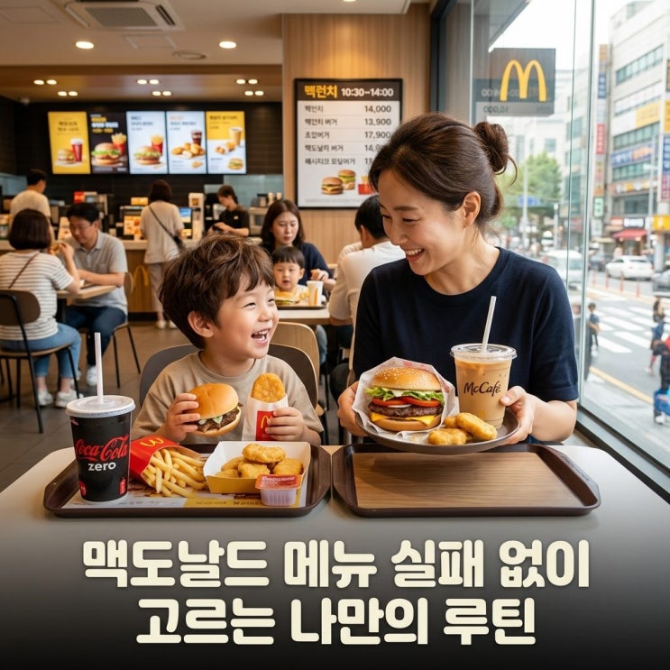  맥도날드 메뉴 실패 없이 고르는 나만의 루틴