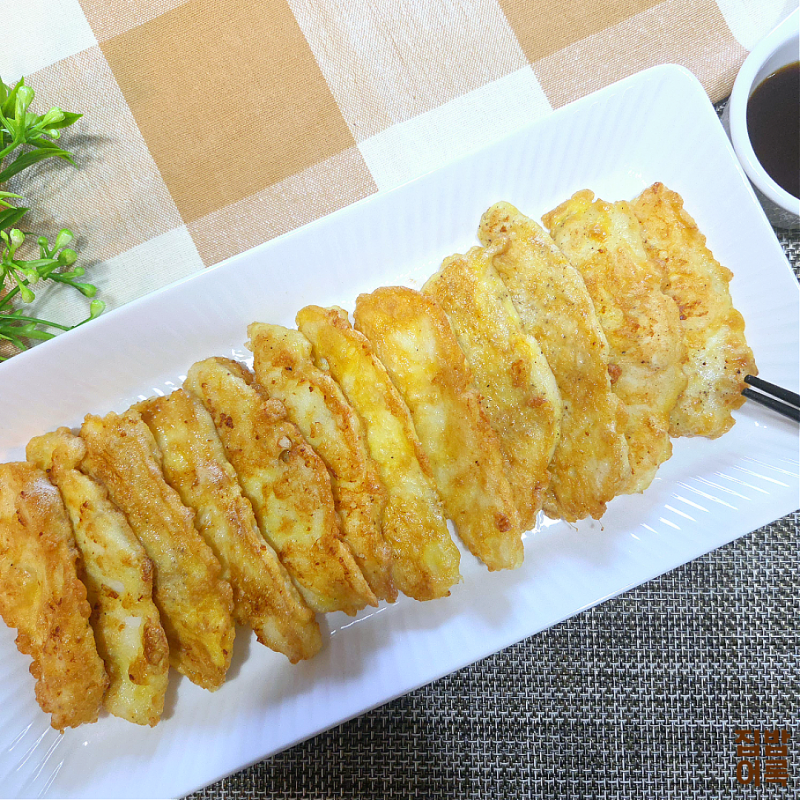 먹고 남은 회 활용법, 광어전 부치니 오히려 더 맛있었습니다