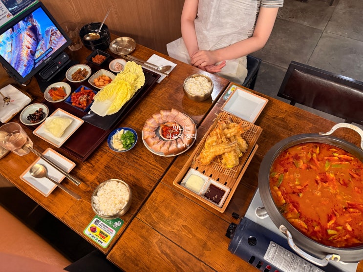 다비치 강민경 픽 강남역한식맛집 애호락 한상차림 세트