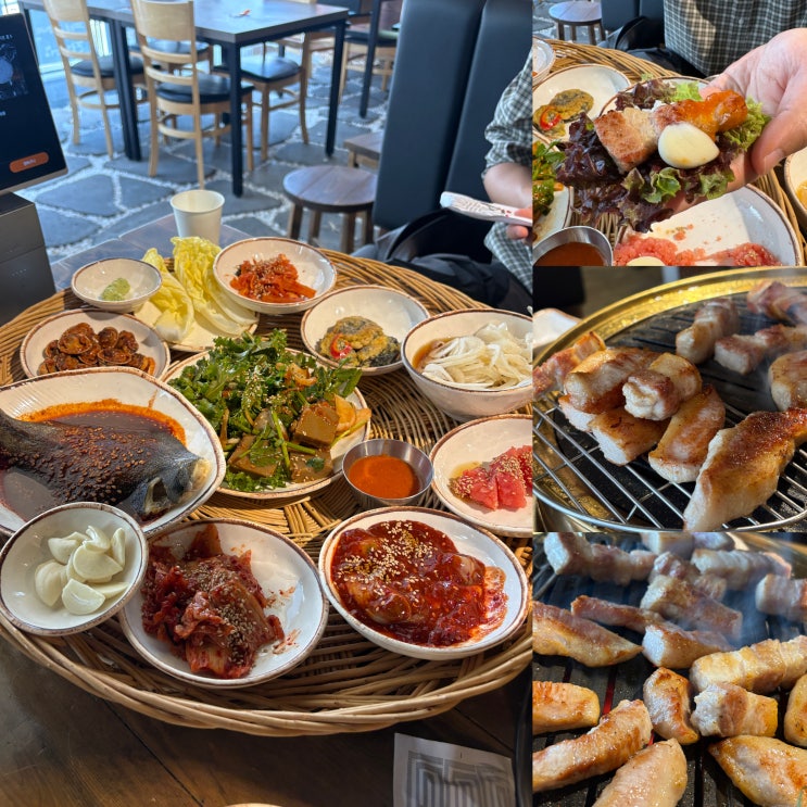 강남역 고기집 회식 꼰대김부장고깃집:) 삼겹살 구워주는 맛집