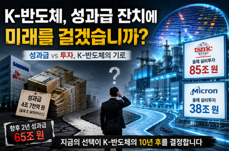  삼전닉스는 수십조 성과급 vs 마이크론 38조·TSMC 85조 투자... K반도체 미래 투자금 거덜날 판, 지금 어떻게 됐나?