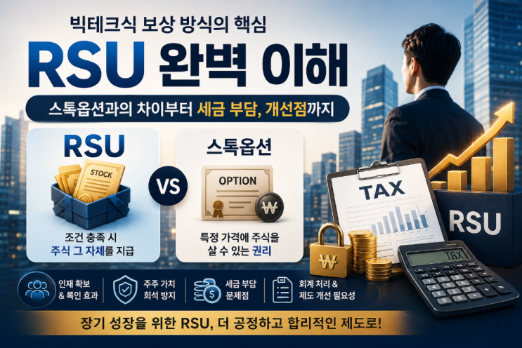  "이젠 RSU로 성과급"...빅테크식 보상 확산, 근로소득세 부과 시점의 직원 부담은?
