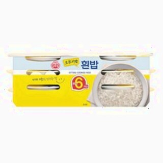  오뚜기밥 흰밥 210g 6개 - 간편한 즉석 현미밥 대용식