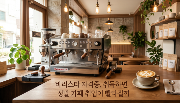  바리스타 자격증, 취득하면 정말 카페 취업이 빨라질까