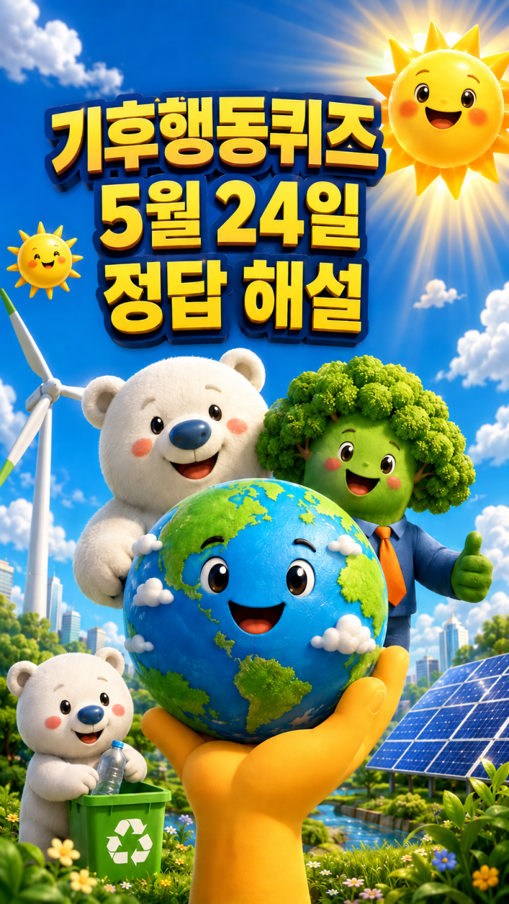  기후동행퀴즈 5월 24일 정답 공개, 오늘 문제 해설·지구공학(기후공학)의 의미