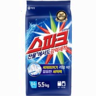  스파크 오리지널 분말세제 본품 - 5.5kg 대용량 고농도 세탁