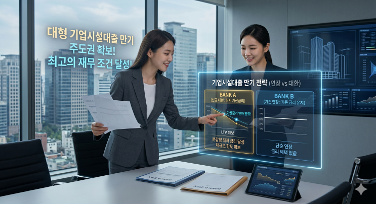  기업시설대출 만기 대응 전략 (대환 대출 or 연장)