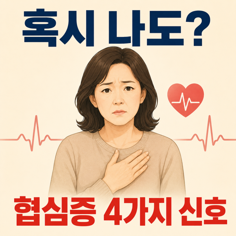 협심증 전조증상 팔저림 소화불량 그냥 넘기면 안 되는 이유