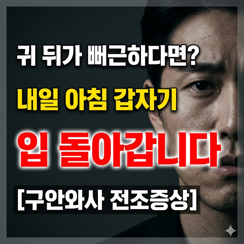 귀 뒤 통증 후 갑자기 얼굴 마비? 구안와사(안면신경마비) 초기 증상과 자가진단법, 뇌졸중 ....