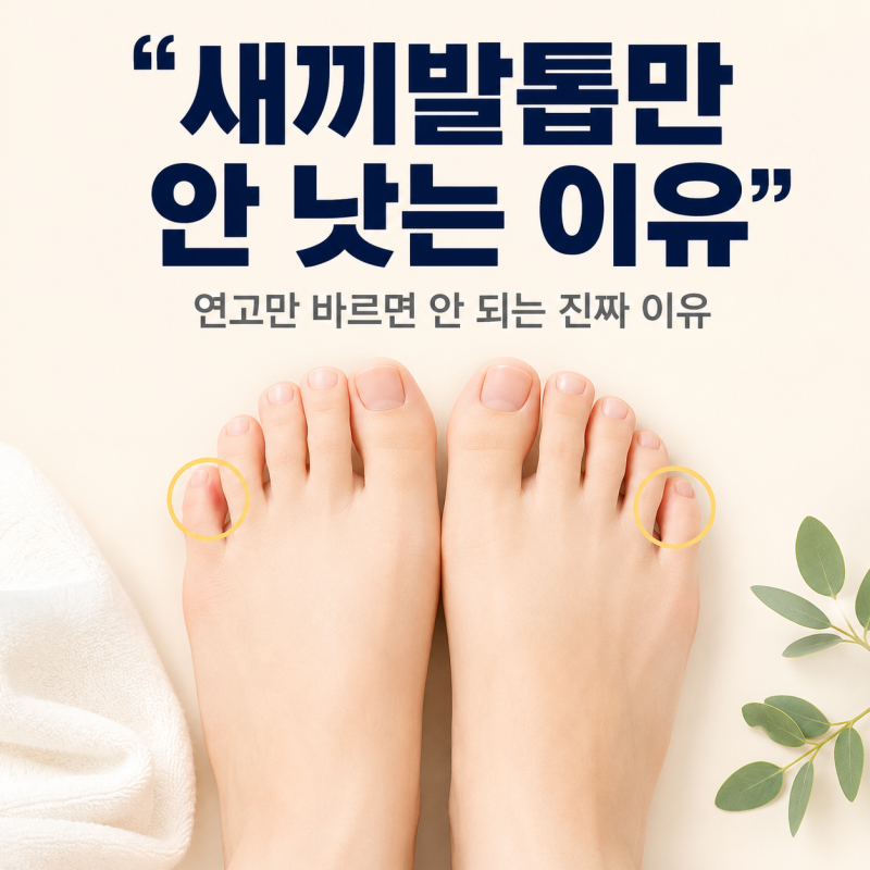 새끼발톱무좀 연고 발랐는데 안 낫는 이유
