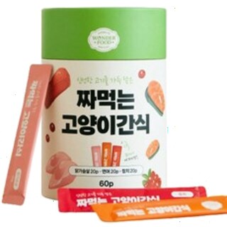  짜먹는 고양이 간식 60p 다이어트와 수분 보충까지 - 원더푸드