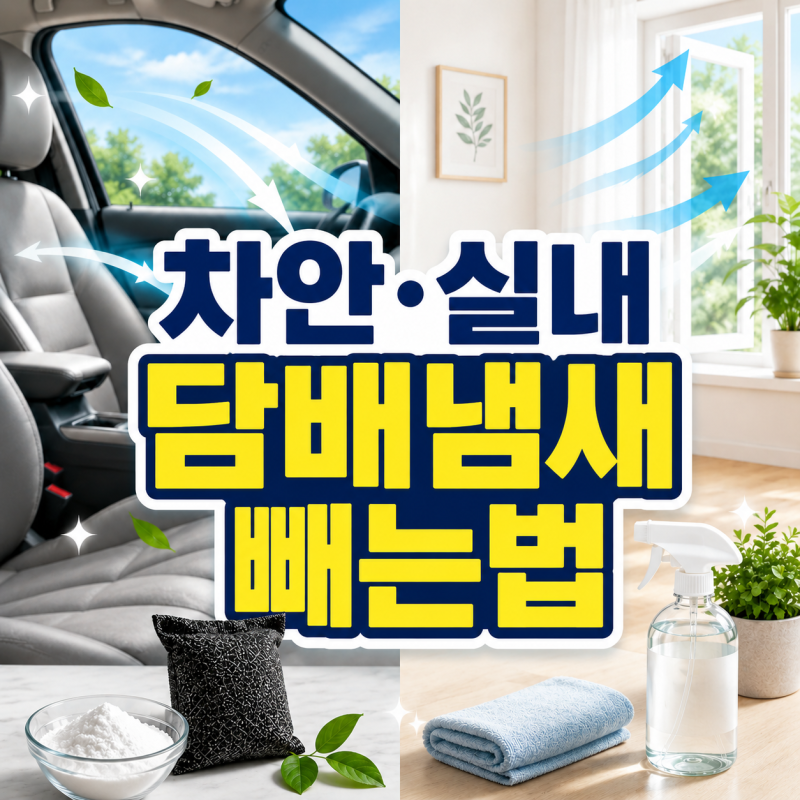 차안 및 실내 담배냄새 빼는법 3가지 기준과 환기 주의점