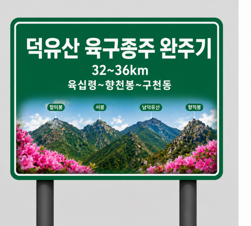덕유산 육구종주 32~36km혼산 완주 하는 방법 타임별 코스 육십령휴게소 할미봉·서봉·남덕유....