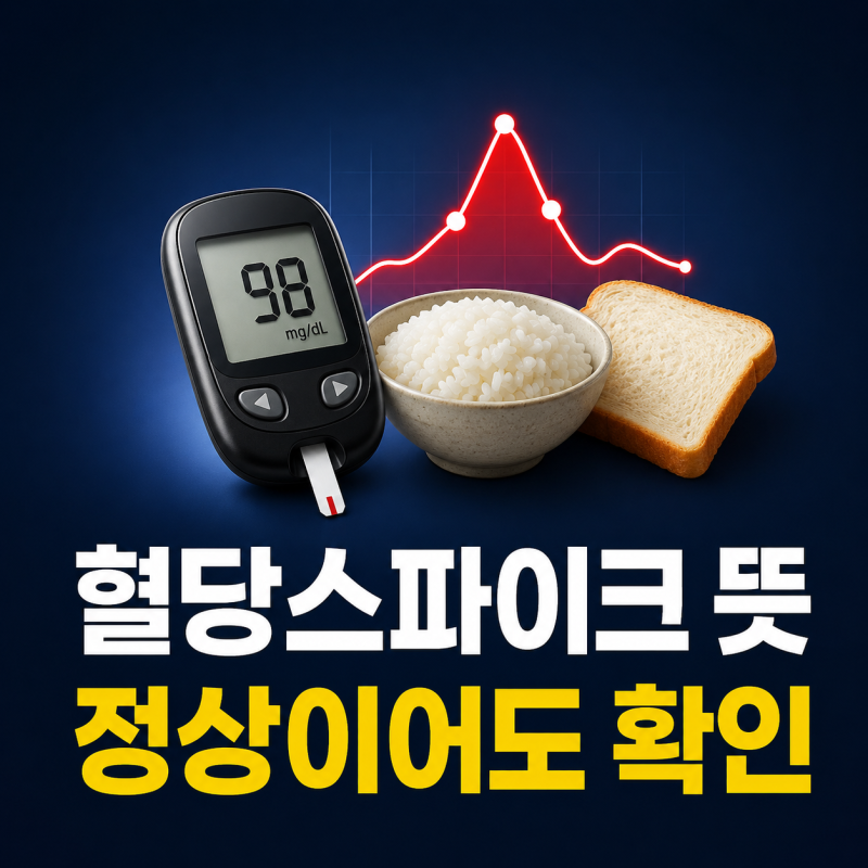 혈당스파이크 뜻, 당화혈색소 정상이어도 신경 써야 하는 이유