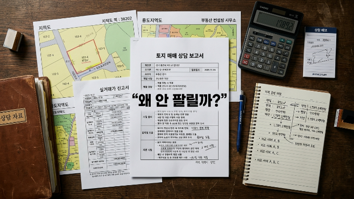  “왜 이 토지는 안 팔릴까요?” 실제 토지 매도 상담 사례 분석
