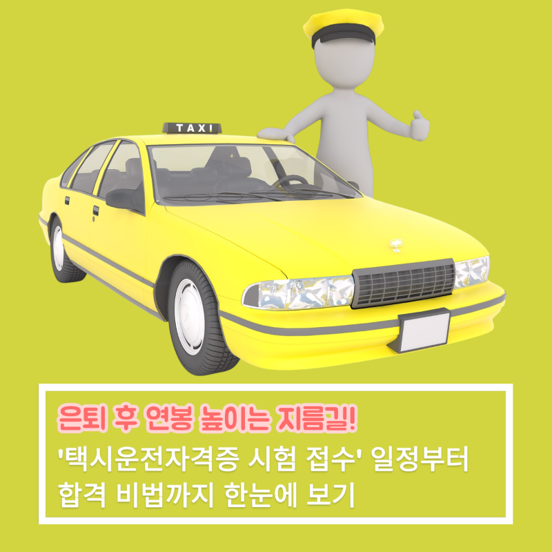 은퇴 후 연봉 높이는 지름길! '택시운전자격증 시험 접수' 일정부터 합격 비법까지 한눈에 보....