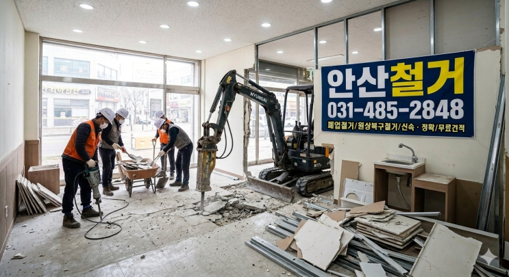  안산 전지역 철거전문 안산철거 폐업철거,원상복구철거