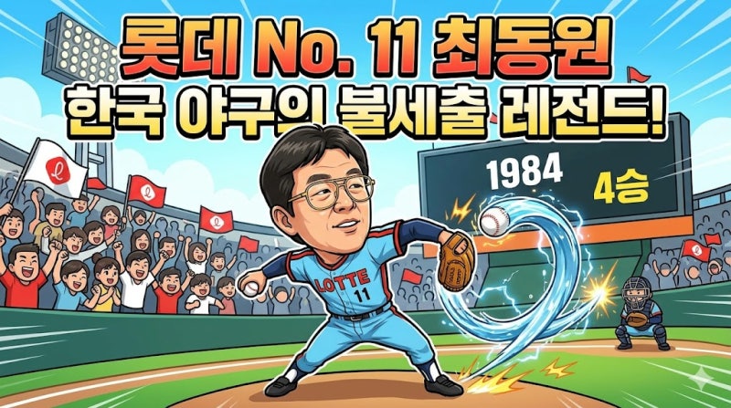 최동원 롯데 자이언츠 영구결번 No.11: 한국 야구의 불세출 레전드 통산 기록과 위상 총정리