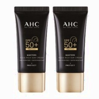  AHC 마스터즈 아쿠아 리치 선크림 - 촉촉한 수분감까지 케어하는 SPF50+ PA++++