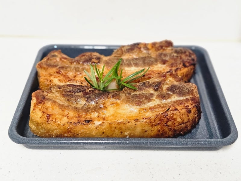 통삼겹살구이 에어프라이어 요리 봄BBQ 홈파티요리