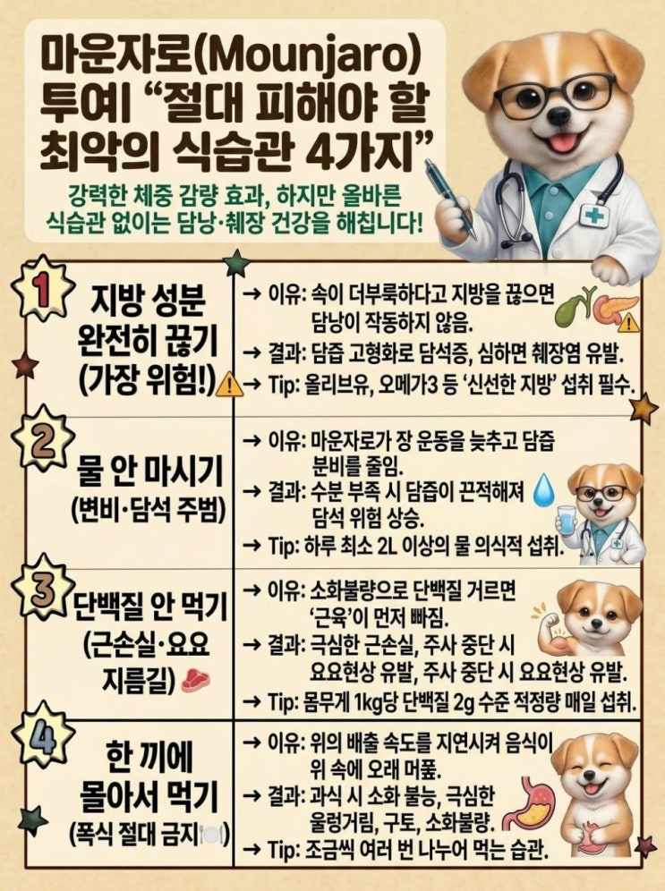  마운자로,위고비 부작용 해소방법 정리