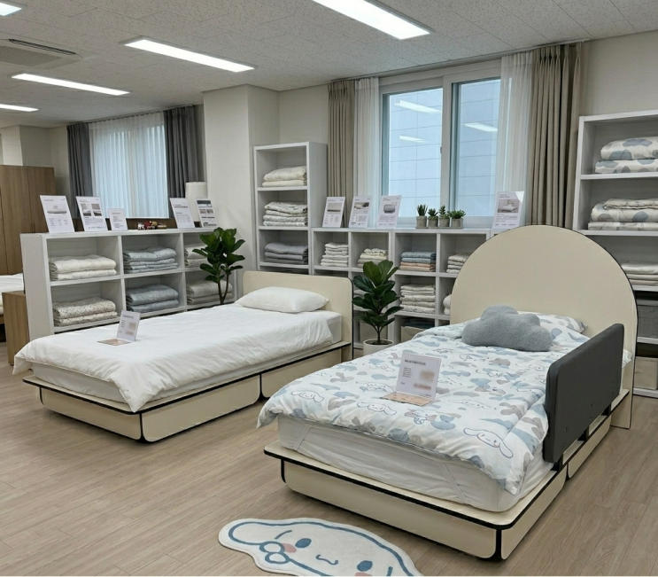  수납 침대프레임 퀸 고민하다 초등 아이방 친환경 누어 룬드 아크 후기