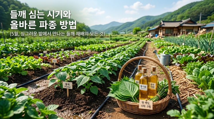  들깨 심는 시기 및 방법 씨앗 파종 모종 심는 법