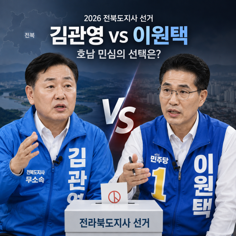 김관영·이원택 전북도지사 선거, 왜 호남 정치의 분수령이 됐나?…[2026 지선 심층분석]전북....