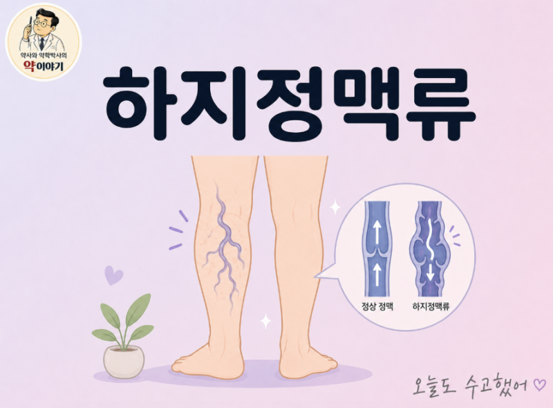 하지정맥류, "혈관이 튀어나왔다고 다 수술은 아닙니다" — 약사가 풀어쓰는 하지정맥류 A부....