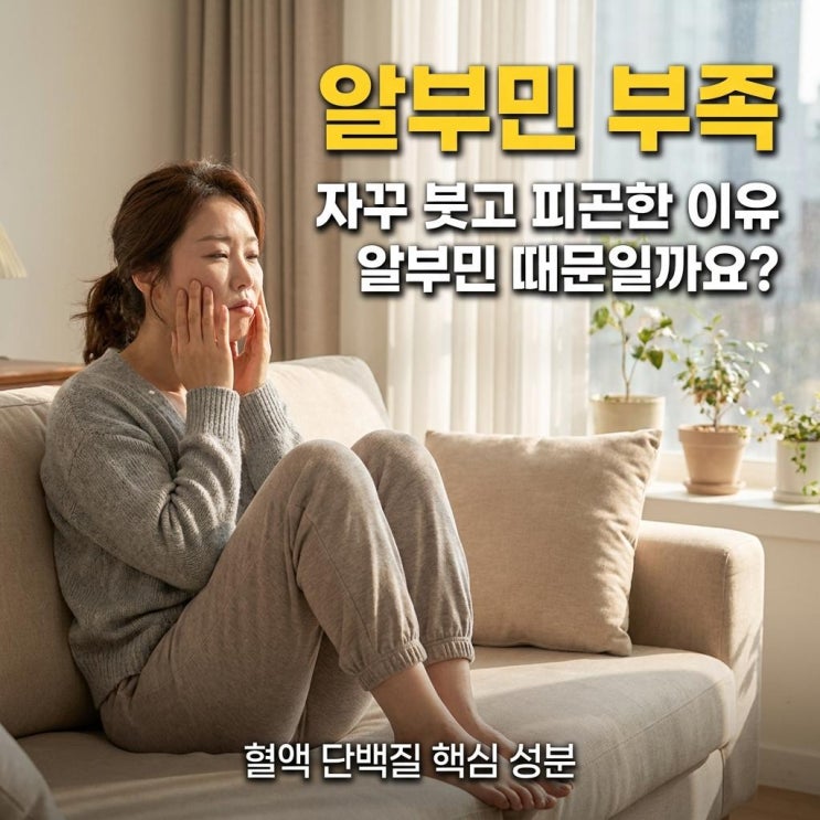  몸 자주 붓고 피곤하면 알부민 확인해보세요